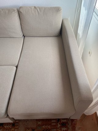 Sofá cama chaise longue beige IKEA FRIHETEN