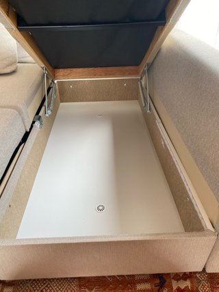 Sofá cama chaise longue beige IKEA FRIHETEN