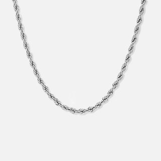 Cadena ROPE 6 mm Plata de Ley 925 - Cuerdas