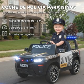 Coche Policía Eléctrico Infantil