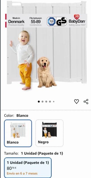 Valla plegable para bebés/mascotas