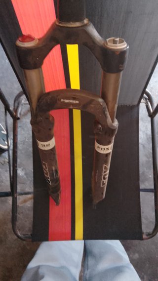 Horquilla de bicicleta blanca