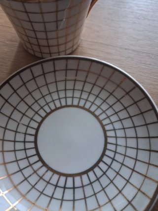 Tazas , azucarero y jarrita vintage Tú y Yo