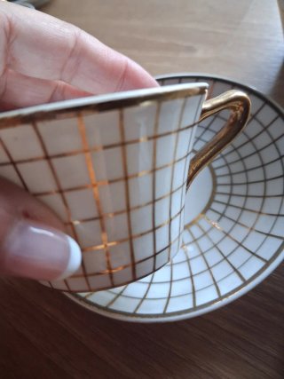 Tazas , azucarero y jarrita vintage Tú y Yo