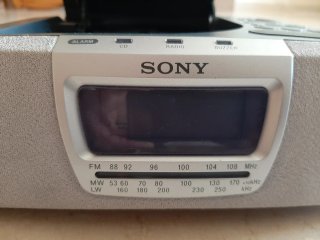 Radio CD Despertador Sony Beige/Gris