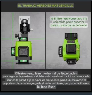 Nivel Láser 16 Líneas Trípode Accesorios Maletín