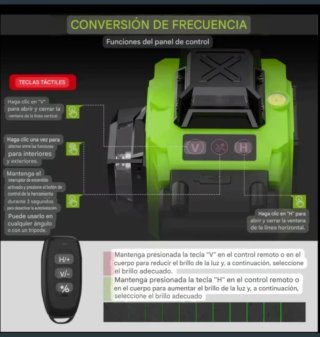 Nivel Láser 16 Líneas Trípode Accesorios Maletín