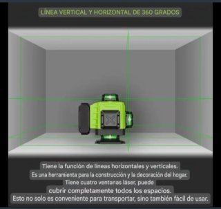 Nivel Láser 16 Líneas Trípode Accesorios Maletín