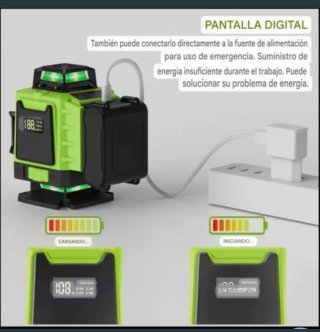 Nivel Láser 16 Líneas Trípode Accesorios Maletín