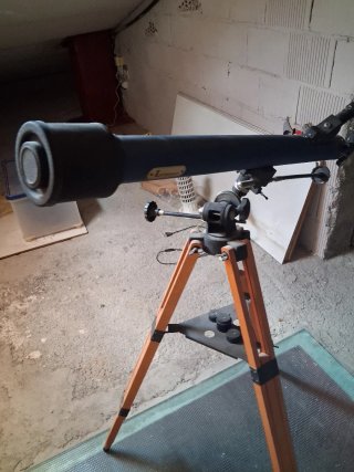 Telescopio Lumina Azul Trípode Madera