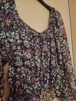 Blusa Mango Estampada Flores