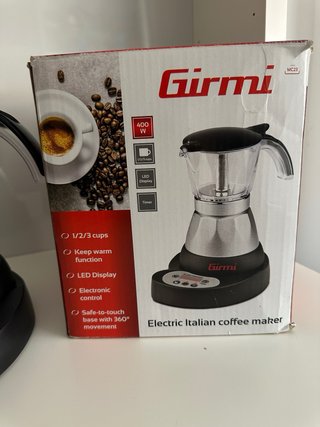 Cafetera Moka Eléctrica Girmi Programable