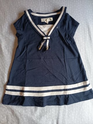 Vestido marinero niña azul