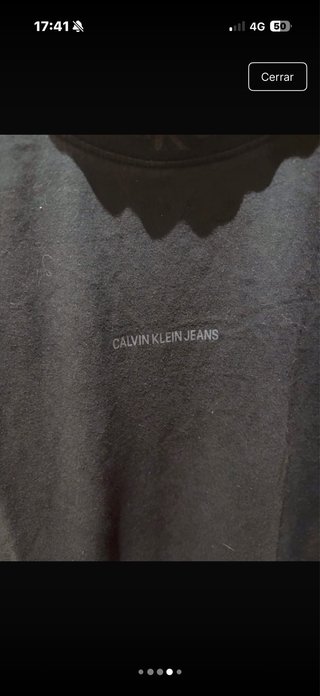 Camiseta Calvin Klein Jeans Negra Talla L