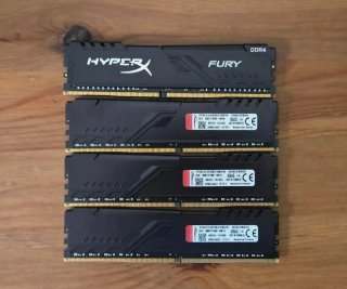 4x4gb 16GB DDR4 HyperX Fury RAM