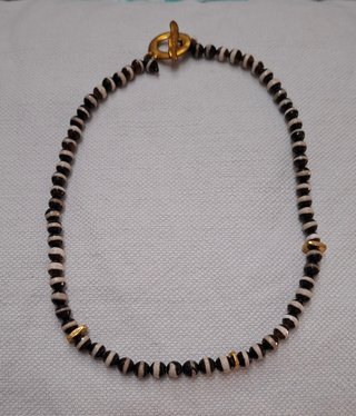 Collar de piedras facetadas multicolor