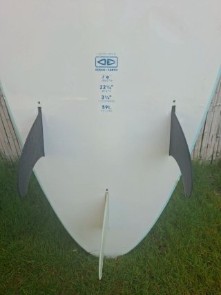 Tabla de surf azul