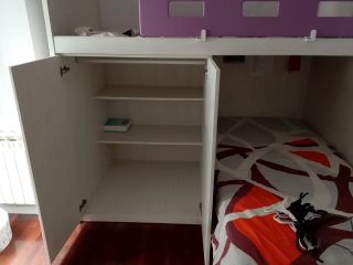 Litera con armario y canapé