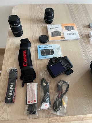 Canon EOS 500D + 2 objetivos + bolsa
