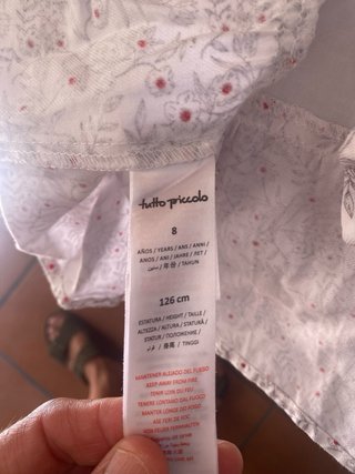 Vestido Tutto&Picolo floral manga larga