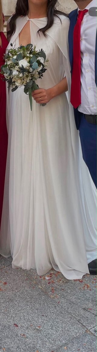 Capa Novia Rosa Clará Blanca Talla Única