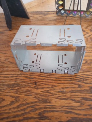 Caja soporte 2 DIN metal