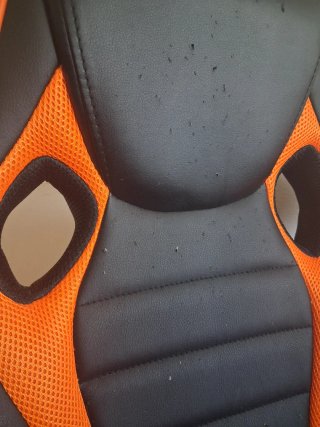 Silla Gamer Negra y Naranja