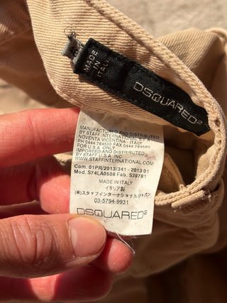 Dsquared Jeans Donna Vintage Beige Taglia 48IT