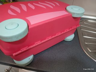 Maleta infantil de viaje rosa
