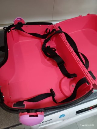 Maleta infantil de viaje rosa