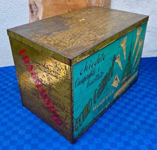 Scatola latta vintage Cono Camel Torino anni 40