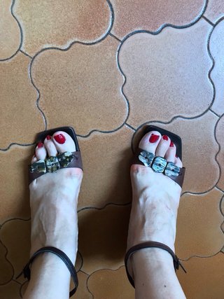 Sandali Jeannot in vera pelle e legno
