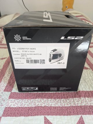 LS2 V-Tech FF397 Casc Blanc