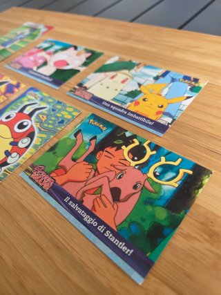 Lotto 7 Carte Pokémon Topps TV Animation Edition