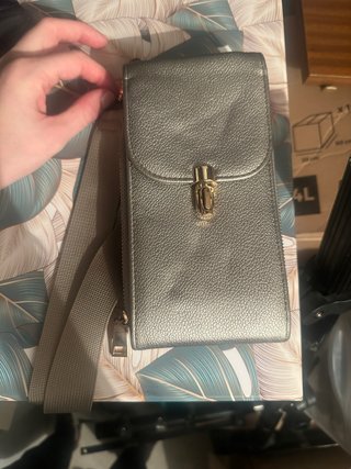 Bolso bandolera dorado y plateado