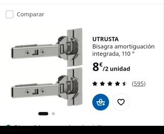 Puerta vallstena Ikea y bisagras