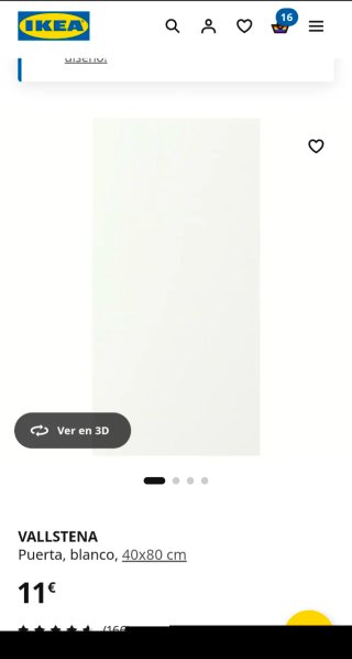 Puerta vallstena Ikea y bisagras