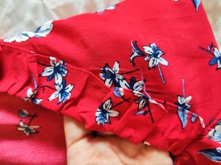 Preciosa blusa roja H&M 42