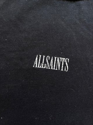 Camiseta AllSaints Negra Logo Talla L