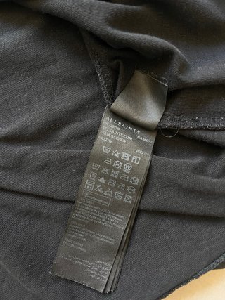 Camiseta AllSaints Negra Logo Talla L