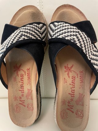 Sandalias cuña esparto talla 37