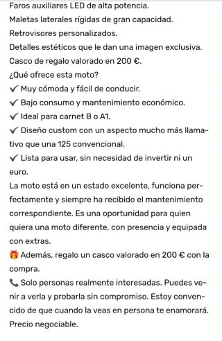 Moto Naked Negra
