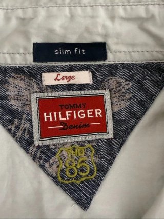 Tommy Hilfiger Denim Camicia Uomo L Slim Route 85