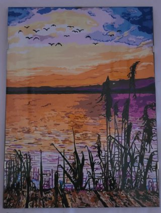 Pintura acrílica personalizada de foto