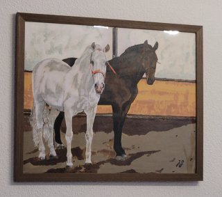 Pintura acrílica personalizada de foto