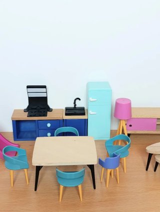 Lote Muebles Casa Muñecas