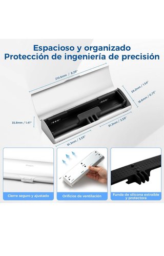 Estuche Cepillo Dientes Eléctrico Aluminio