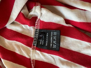 Camiseta Guess x ASAP Rocky Rayas Rojas