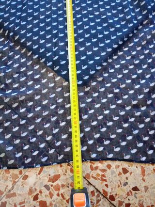 Pañuelo Mango azul y blanco