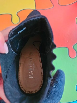 Botines negros tacón